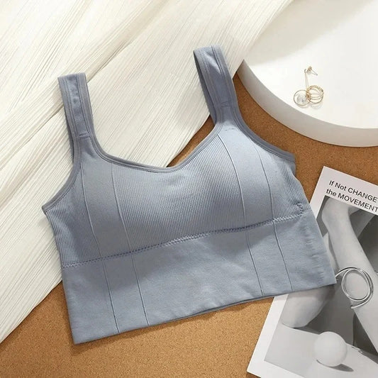 Women’s Breathable Seamless Sports Bra – Shockproof Yoga & Fitness Top