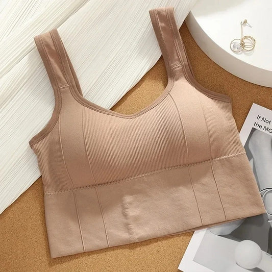 Women’s Breathable Seamless Sports Bra – Shockproof Yoga & Fitness Top