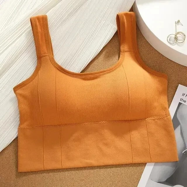 Women’s Breathable Seamless Sports Bra – Shockproof Yoga & Fitness Top
