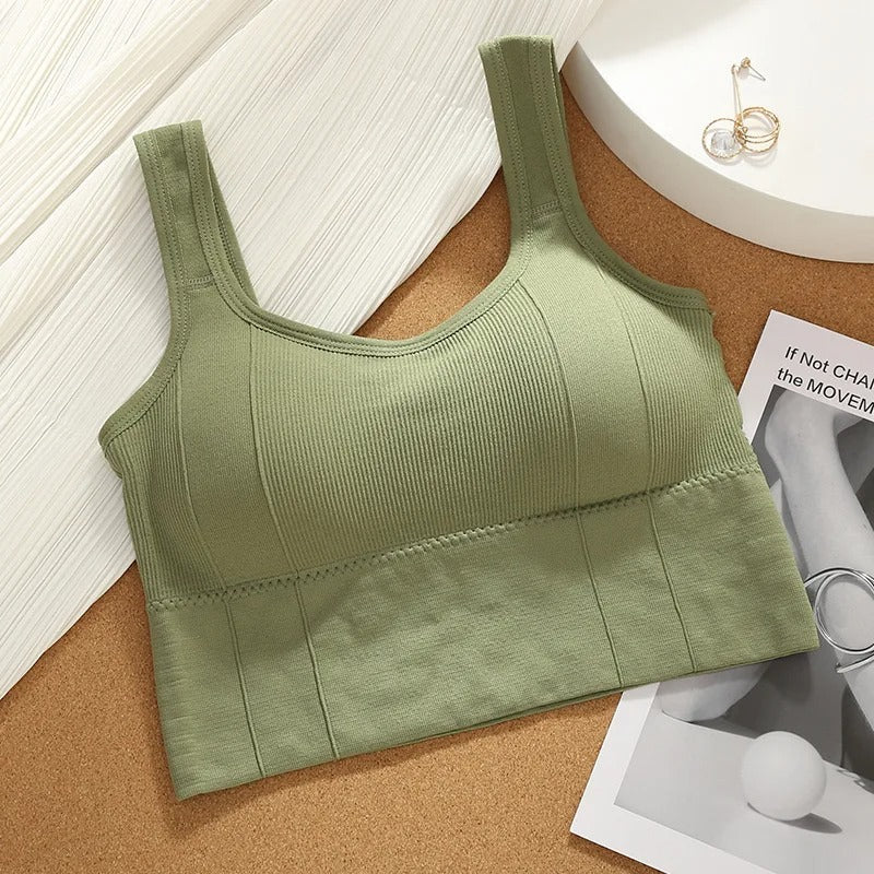 Women’s Breathable Seamless Sports Bra – Shockproof Yoga & Fitness Top
