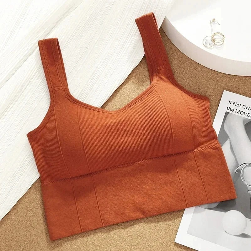 Women’s Breathable Seamless Sports Bra – Shockproof Yoga & Fitness Top