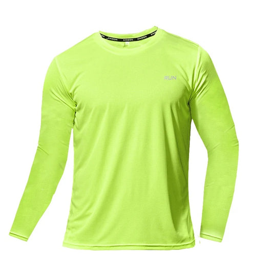 Summer Ice Silk Long Sleeve T-Shirt Men - ZOE FITNESS