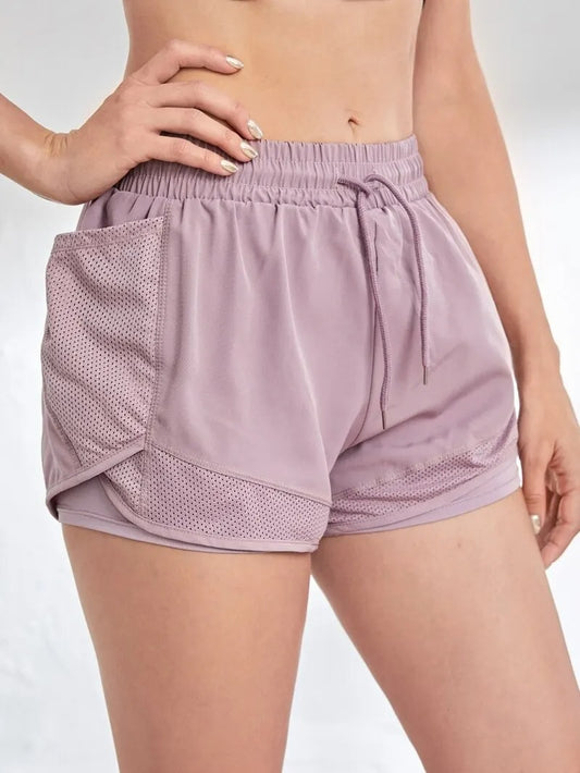 Women's Elastic Shorts With Pockets - ZOE FITNESS