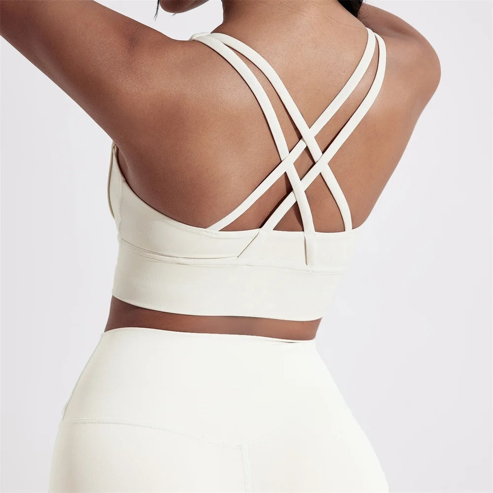 Women Cross back Fitness sport Bra high strength - ZOE FITNESS